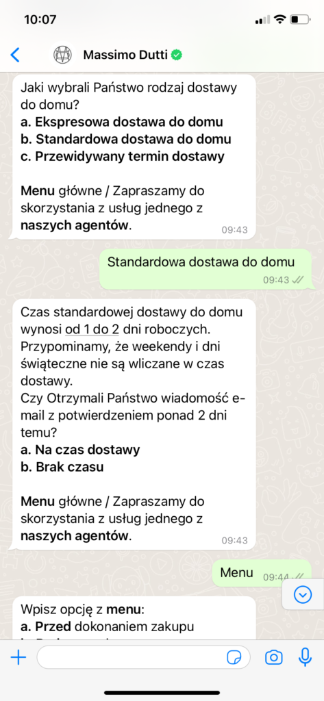Kontakt przez czat z obsługą klienta